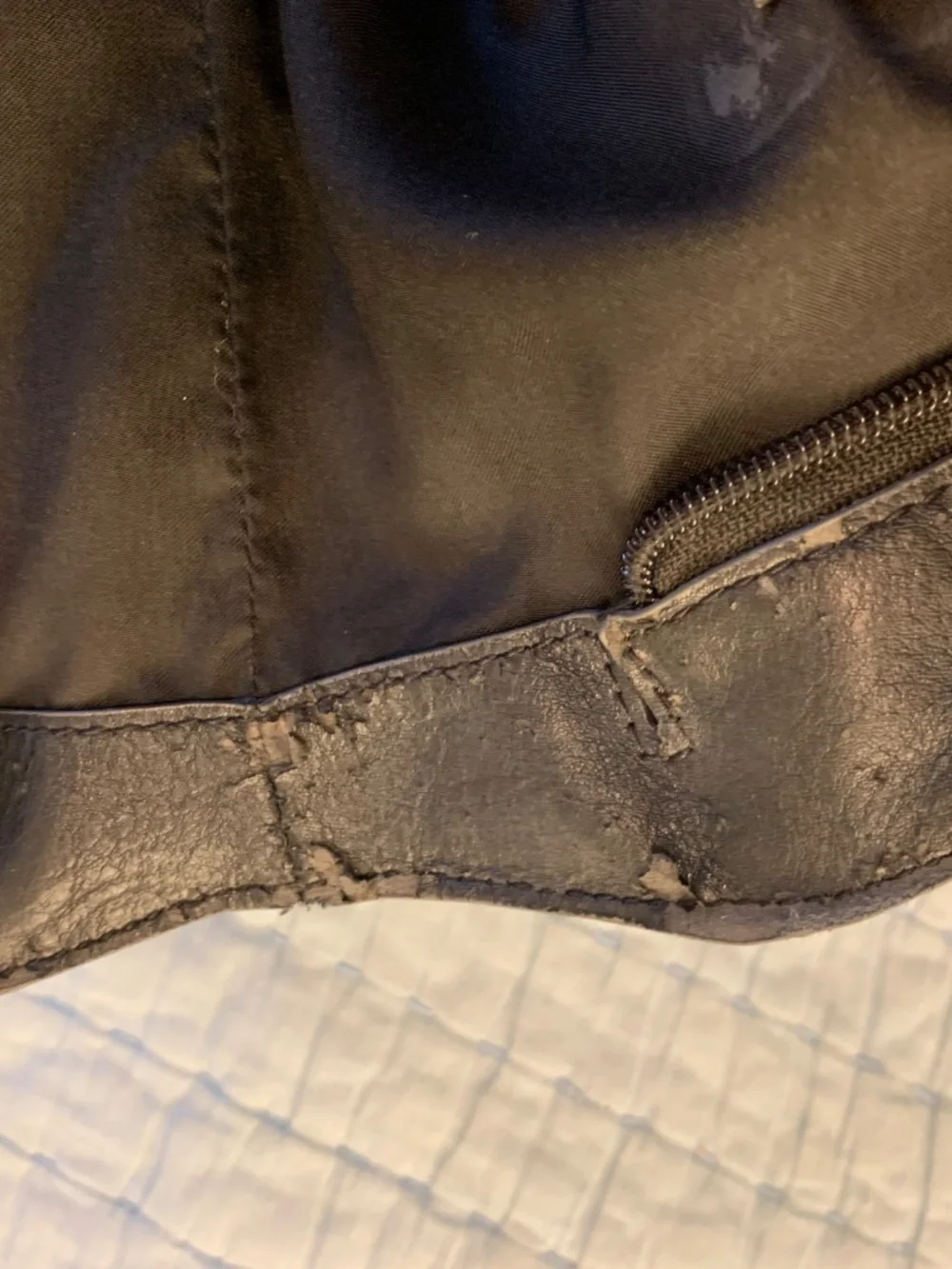 Fossil black leather handbag